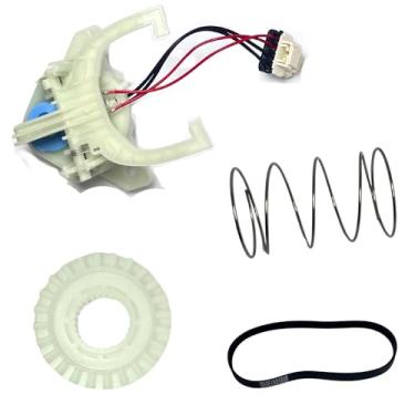 Imagem de WH03X30517 Mudança de modo de arruela, WH01X27538 Correia de acionamento da arruela, WH05X24185 Embreagem de máquina de lavar, WH01X24434 Mola de arruela compatível com GE/Hotpoint (4 peças/conjunto)