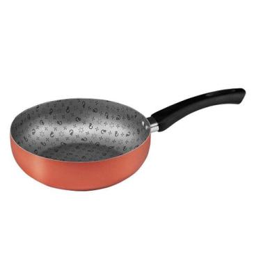 Imagem de Frigideira Wok antiaderente 24cm cobre Maximum Panelux