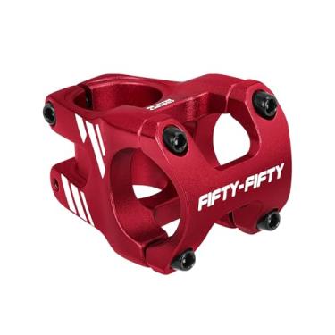Imagem de FIFTY-FIFTY Haste de bicicleta de montanha, haste curta de liga de alumínio MTB, adequada para tubo de direção de 1-1/8, guidão de bicicleta de 31,8 mm, adequado para todas as montanhas, suportes