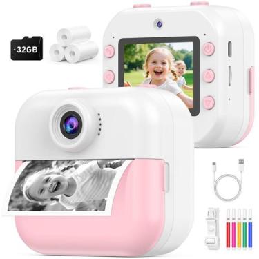Imagem de Câmera de impressão instantânea DITUPAN para crianças de 6 a 12 anos c