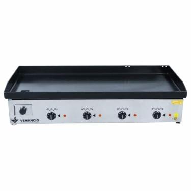 Imagem de Chapa Bifeteira Venâncio Deguste Luxo Elétrica Bancada Em Aço 101,5 Cm 220v Ce100 49815
