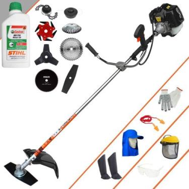 Imagem de Cortador de Grama À Gasolina Terra GRH-520 52cc 2,5HP Roçadeira Com Fa