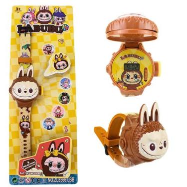 Imagem de Relógio Digital Infantil Projetor Com 6 Imagens Labubu - MSB PRESENTES