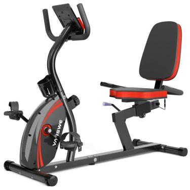 Imagem de Bicicleta Ergométrica com 16 Velocidades e Assento Ajustável, VANSWE RB661, Preto
