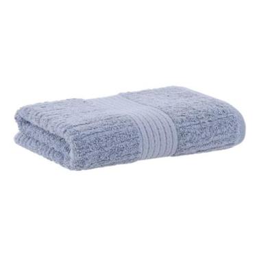 Imagem de Toalha de rosto fio penteado canelado - 48 x 85 - azul bebê 1250 - bud