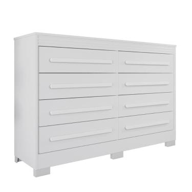 Imagem de Comoda California Quarto com 8 Gavetas e Pés em Plástico