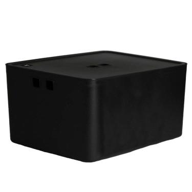 Imagem de Caixa Organizadora 36 Litros Grande Com Tampa Preto