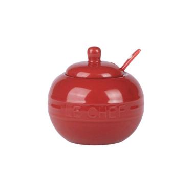 Imagem de Açucareiro Em Cerâmica Le Chef 300ml Haüskraft Vermelho
