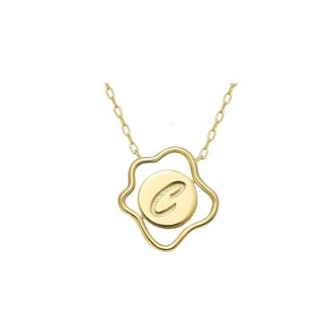 Imagem de CRITI RORA Colar de diamante cultivado em laboratório para mulheres, colar giratório banhado a ouro S925 com pingente de sol e lua, presente de joia feminina, presente de aniversário para ela, 18