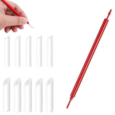 Imagem de 1 peça de varetas de limpeza de metal resistente linha de infiltração antigas ferramenta de vareta de limpeza com 10 cabeças para modelo