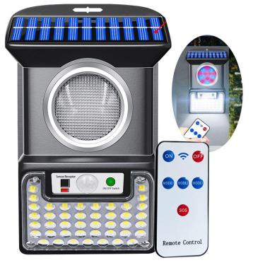 Imagem de Luminaria Solar Sensor De Proximidade Led 4 Modos Spot Alta Garagem Potencia Jardins Estacionamento