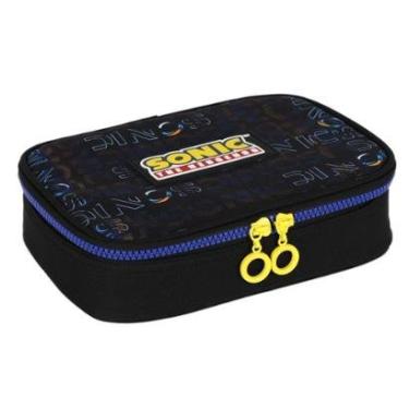 Imagem de Estojo Escolar Infantil Menino Box Sonic Box 100 Pens Luxcel-Unissex