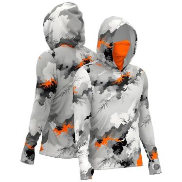 Imagem de Camiseta de Pesca Masculina X-Protect 360 Sublimada - Mar Negro-Masculino