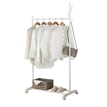 Imagem de Organizador Guarda Roupa Arara Cabideiro Sapateira Rack Expositor Ganchos Multiuso 30kg Branco