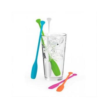 Imagem de Kit 5 Mexedores Colher Coquetéis Drink Colorido Du Vin Prana