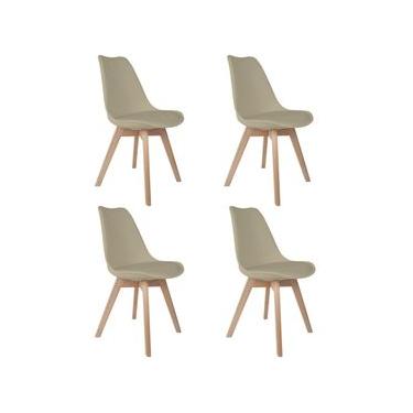 Imagem de Conjunto Com 4 Cadeiras Saarinen Wood Nude