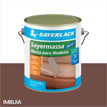 Imagem de Massa Para Madeira Correção Calafetar Sayelack 6Kg e 1,5kg Cores Cor:I