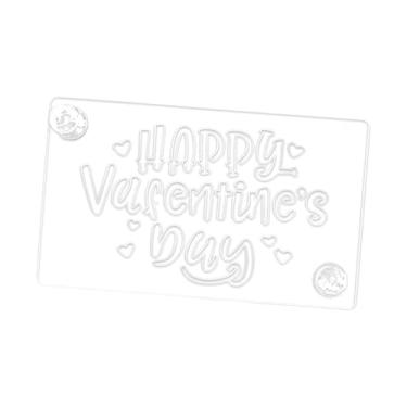 Imagem de Ioensy Molde para decoração de, ferramenta multiuso, e criativa para biscoitos e, ideal para cafeterias, casamentos mousses, Feliz Dia Dos Namorados