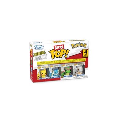 Imagem de Funko Pop! Bitty: Pokémon – Pikachu, Vaporeon, Caterpie e Cubone – 2,2 cm Colecionável – Prateleira empilhável incluída – Ideia de presente – Meia de sacos de festa