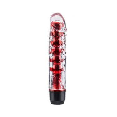 Imagem de Vibrador Personal com Capa Peniana Silicone Macio • 2 em 1 • À Prova d’Água • Motor Potente • 16,5 cm| Vermelho