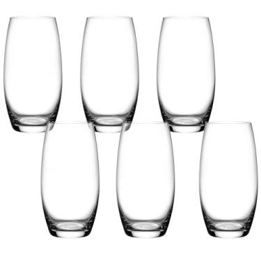 Imagem de Jogo de Copo de Cristal Transparente Versat Long Drink 520ml 6 peças -