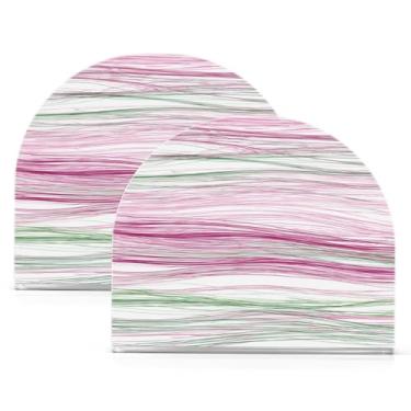 Imagem de Qilmy Porta-guardanapos de acrílico com impressão colorida, suporte de lenços de mesa independente transparente, dispensador de papel de coquetel para cozinha, jantar, restaurante, bar, decoração, 2