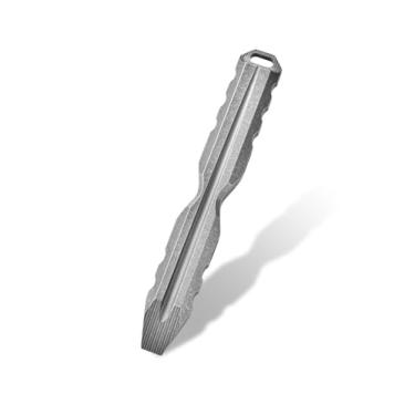 Imagem de Hamans Ferramenta múltipla abridor de lata/pacote EDC de titânio, multiferramenta 3 em 1 portátil de 11 cm para uso ao ar livre, acampamento, uso diário (lavagem com pedra)