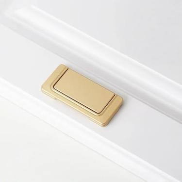 Imagem de Puxador de alumínio invisível com encaixe plano e fivela oculta para gavetas e a