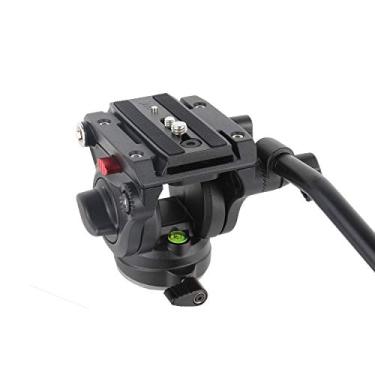 Imagem de Avella V501 — Cabeça de proteção para câmera de vídeo com tripé fluido para câmera Canon Nikon Sony Olympus Panasonic DSLR, com parafuso de montagem de 3/8" e 1/4"