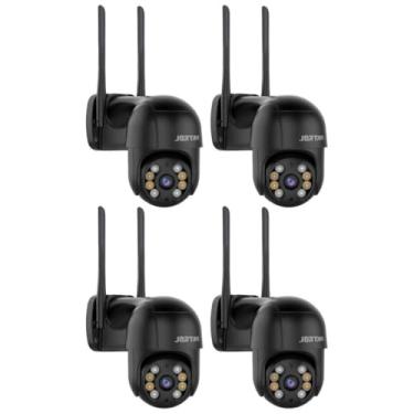 Imagem de ANJ.GG Câmera de Segurança Interna/Externa, Estilo Domo, 1080p HD, Detecção de Movimento, Monitoramento Residencial, A8, Wi-Fi/Com Fio, Visão Noturna, Áudio 2 Vias, AC/DC, Wi-Fi, Controle por App