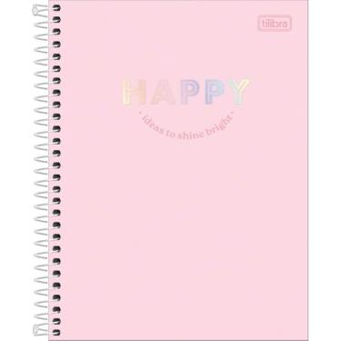 Imagem de Caderno Happy Colors ESPIRAL Colegial TILIBRA - 10M 160 Folhas (Rosa)