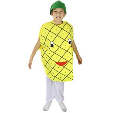 Imagem de Petitebella Fantasia de abacaxi amarelo, adulto unissex, Amarelo, tamanho �nico