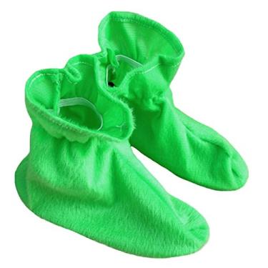 Imagem de Vestido de festa, cor lisa, sapatos de animais, fantasia infantil (verde)