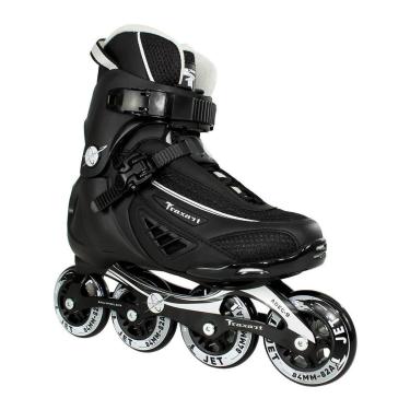 Imagem de Patins Traxart Inline Fitness Jet Preto - 84mm/82A  ABEC-9 Cromo-Masculino