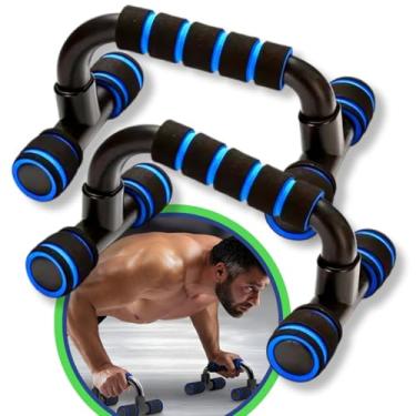 Imagem de Apoio Para Flexao De Braço Barra Fixo Apoio Push Up Ergonômica Exercício Fitness Crossfit Academia Em Casa Premium