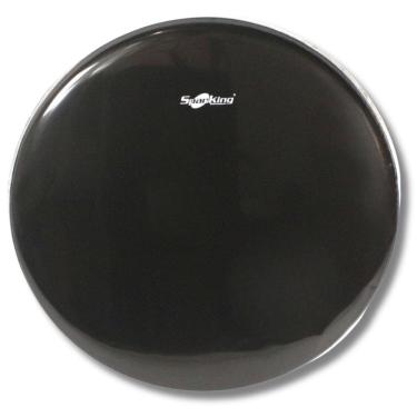 Imagem de Pele 22 Resposta Bumbo Bateria Drum Preta Sem Furo