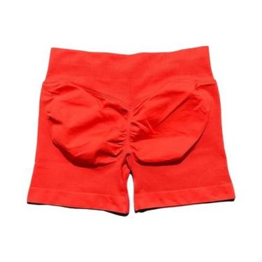 Imagem de Shorts De Yoga Femininos De Cintura Alta Para Fitness E Treino, Com Ef