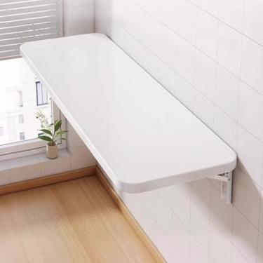 Imagem de Mesa dobrável montada na parede, mesa dobrável montada na parede, mesa de cozinha de madeira, mesa de jantar, mesa flutuante, mesa de trabalho dobrável, mesa suspensa multifuncional, para sala de