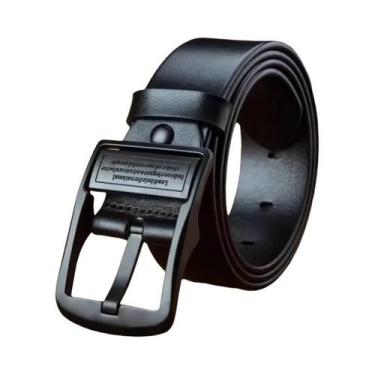 Imagem de Cinto De Luxo Masculino Em Couro PU Com Fivela De Metal, Cinto Designe