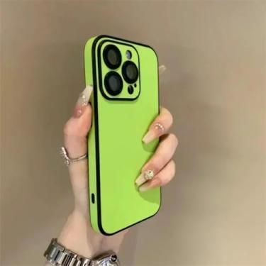 Imagem de Capa protetora resistente a impactos com proteção para lente para iPhone 16, 17, Air, 15, 14, 13, 12, 11 Pro Max Plus (para iPhone 16 Pro Max/Verde)