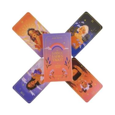 Imagem de Cartas De Tarô Femininas, 78 Cartas, Oráculo, Visões Em Inglês, Edição