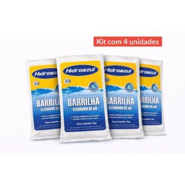 Imagem de Kit 4 Barrilhas Hidroazul de 2kg