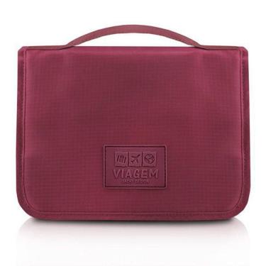 Imagem de Necessaire De Viagem Jacki Design Com Gancho Vinho