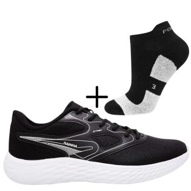 Imagem de Kit 01 Tênis De Corrida Rainha Star Caminhada Esportivo+ 01 Meia Penalty Esportiva Movimento