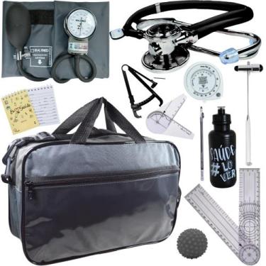 Imagem de Kit Fisioterapia Fita Imc Goniometro Grande Pequeno Fisio - Love Saude