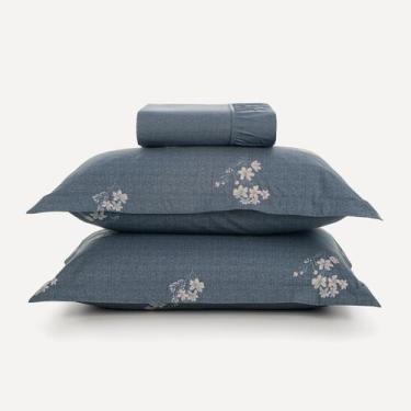 Imagem de Lençol Casal com Elástico e Fronhas Karsten Helen 200 Fios