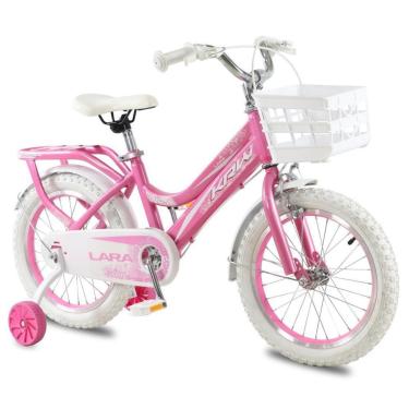 Imagem de Bicicleta KRW Infantil Aro 16 Lara Menina Aço Carbono Freio V-Brake com Rodas Laterais F16-Feminino