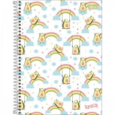 Imagem de Caderno Espiral Capa Dura Universitário 1 Matéria Spice Feminino 80 Folhas Tilibra Estampa 9