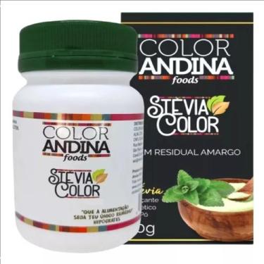 Imagem de Adoçante Natural Dietético Stevia  20g Color Andina Sem Amargo sem glú