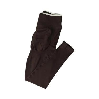 Imagem de Calças De Yoga Femininas De Cintura Alta Com Compressão Abdominal E Ef